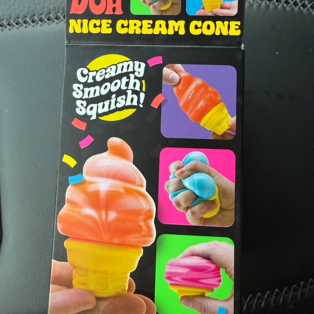 Nee Doh Nice Cream Cone Pink Squishy RARE! - Picture 4 of 6